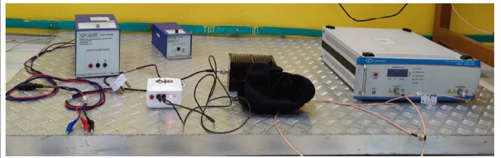 SwaKnee module and applicator undergoing instrumented testing in the lab